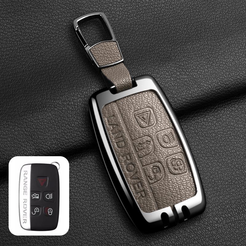 Zinc Alloy Car Key Case Cover Smart Remote Protection Shell For Land Rover Range Rover Evoque Discovery Sport Velar Accessories