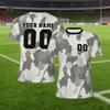 Customized Name and Number Round Neck Football Sportswear Comfortable Fit Personalized Party Summer Party Outdoor Leisure