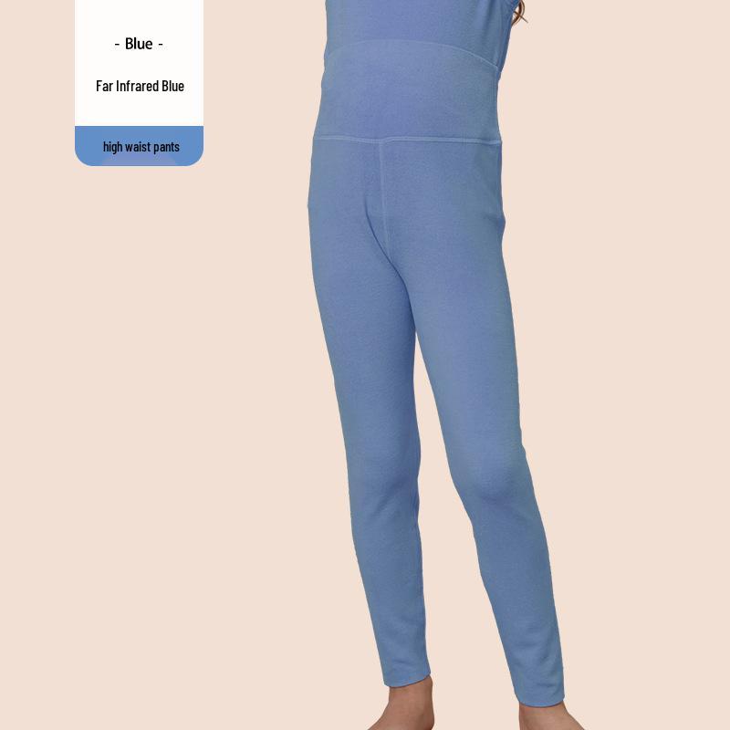 Children's High Waist Warm Autumn/Winter Pants - Boys' and Girls' Cozy Belly-Shaping Trousers