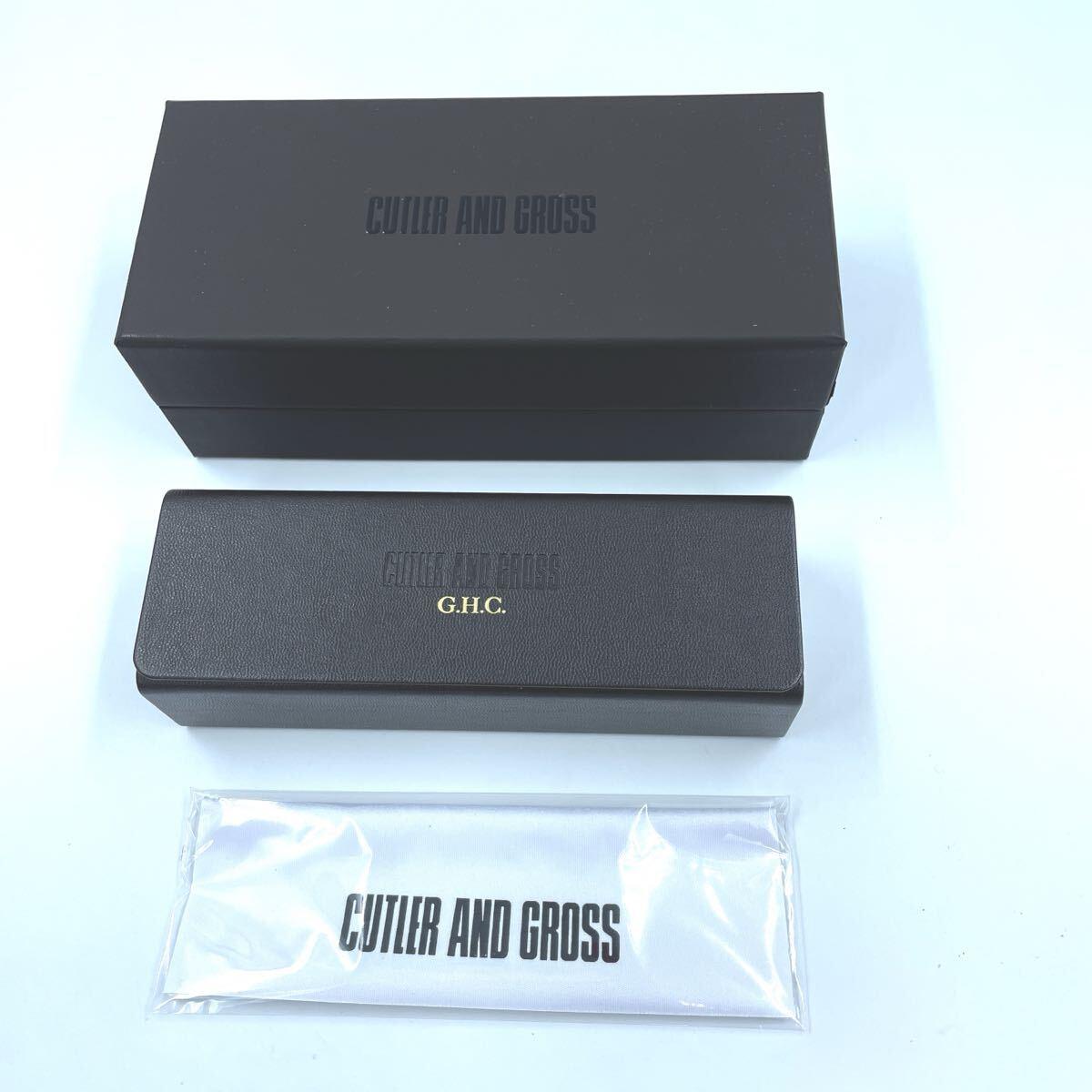 Used Cutler and Gross Glasses Case CUTLER AND GROSS Sunglasses Case with Outer Box and Lens Cloth