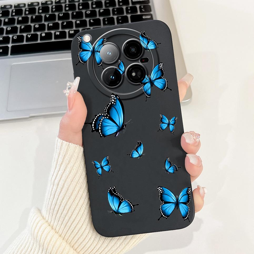 

For Infinix Zero 40 4G 5G Back Cover 6.78 On Infinix X6860 X6861 Capa Flower Butterfly Women Fashion Phone Case Liquid Silicone Zero 40 5G X6861