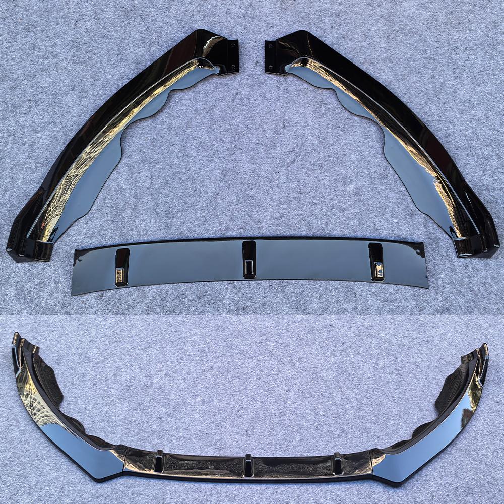 HTTYYX Lesklý černý přední nárazník auta Splitter Lip Diffuser Body Kit Spoiler Guard Pro Ford Mondeo Fusion 2013 2014 2015 2016