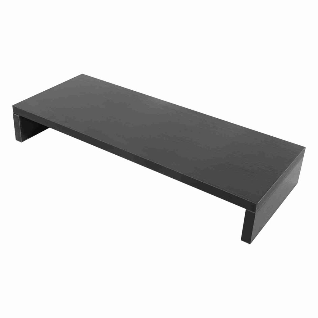 Wooden Monitor Stand LED Computer Monitor Riser Desktop Display Rack Purplish White