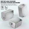 201 Stainless Steel Perforated Bracket Guided Nylon Bearing Mobile Door Pulley Positioning Roller Household Hardware Accessories