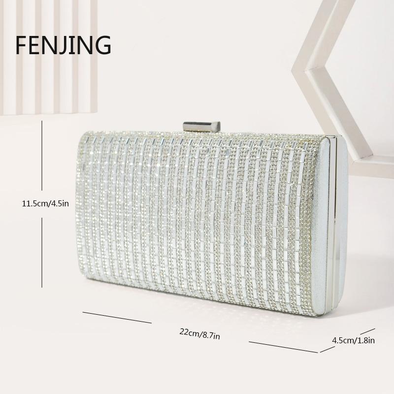 Diamond Evening Bags Luxury Women Clutches and Purse Glitter Rhinestone Handbags Shoulder Crossbody Bags with Chain Bridal Bolso