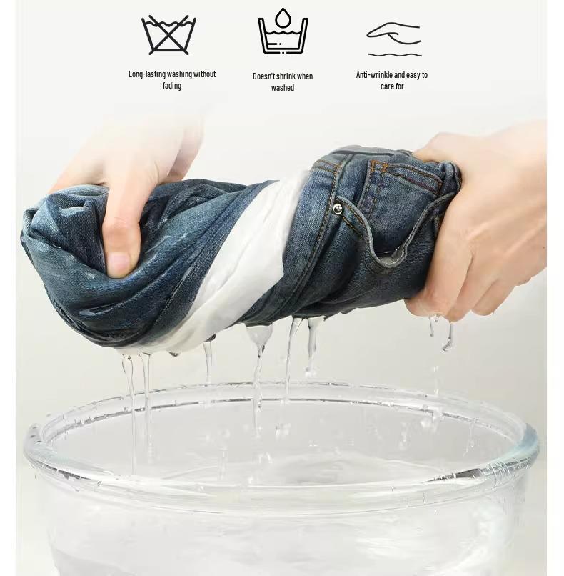 Women's 2025 Retro Wide-Leg High-Waisted Velvet Jeans - Slimming, Loose-Fit for Spring & Autumn