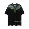 Summer Men's and Women's Same Fashion Trend T-shirt Personalized Trend Wing Printing Comfortable and Simple