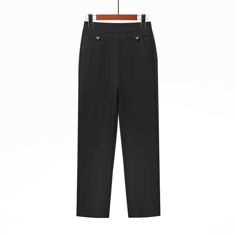 YUZHAOLIN Women's Fleece Lined Thermal High-Waist Casual Pants
