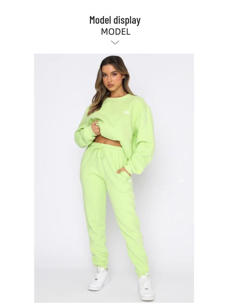 Women's Autumn/Winter Casual Printed Hoodie & Long Pants Set - European & American Style