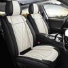 Premium Nappa Leather Car Seat Cushion, Stain-Resistant, Breathable, Full Coverage for All Seasons
