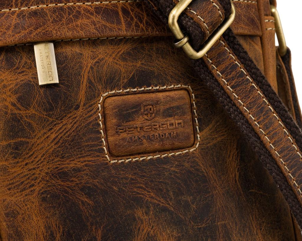 PTN 5021-TMH-5856 Tan Leather Bag