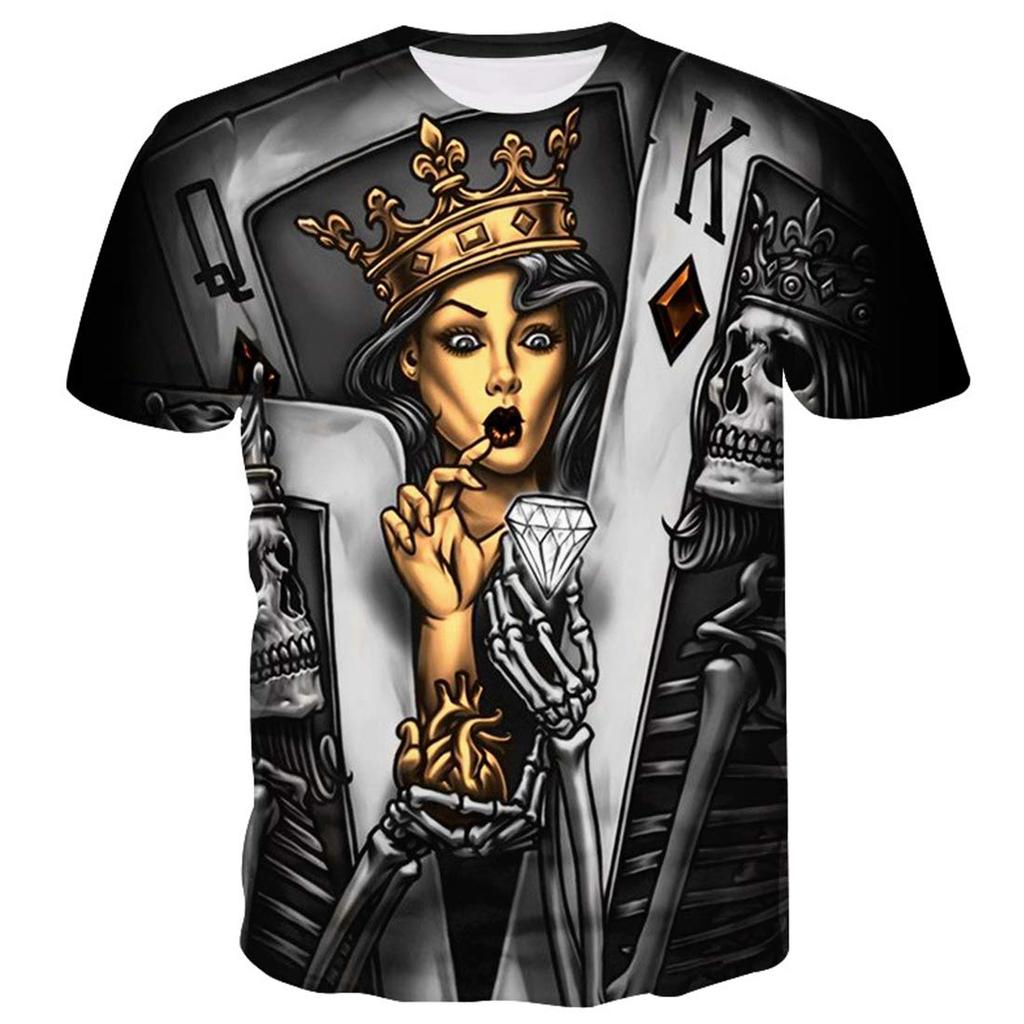 Men's Vintage Bones 3D Skeleton Man Print T-Shirt Summer Novelty Graphic T-Shirt Top Sport Running Speed Dry Plus Size Tops