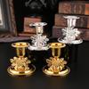 Simple Vintage Zinc Alloy Candle Holder Exquisite Elegant European-style Centerpiece for Candlelit Dinner Tables China-made