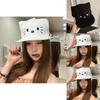 Adorable Japanese Cute Cat White Baseball Cap For Women Stylish Spring Fashion Accessory