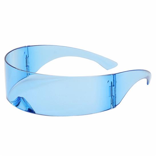 Partybrille Visier Wrap Shield Großer Spiegel Sonnenbrille Persönlichkeit Modebrille Reiten Winddichte Brille