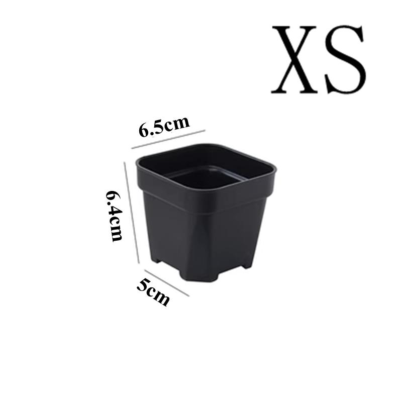 

Новые утолщенные цветочные горшки для суккулентов, небольшие квадратные кашпо для кактусов, мини-горшки для бонсай, поддоны для креативного домашнего офиса, декора, садового инструмента