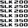 3D ABS Car Rear Trunk Letter Emblem Badge Decals Sticker For Mercedes Benz SLK63 R170 R171 4MATIC SLK200 SLK300 SLK350 SLK250