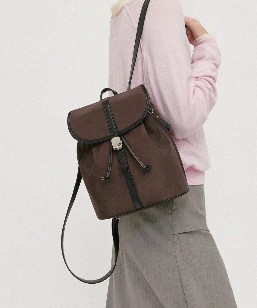 Mucu And Ebony Floe Nylon Backpack _ Brown