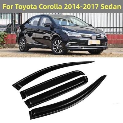 Für Toyota Corolla 2014 2015 2016 2017 Limousine Fenster Visier Sonne Regen Deflektor Schutz Markisen Shelter Trim Außen Zubehör