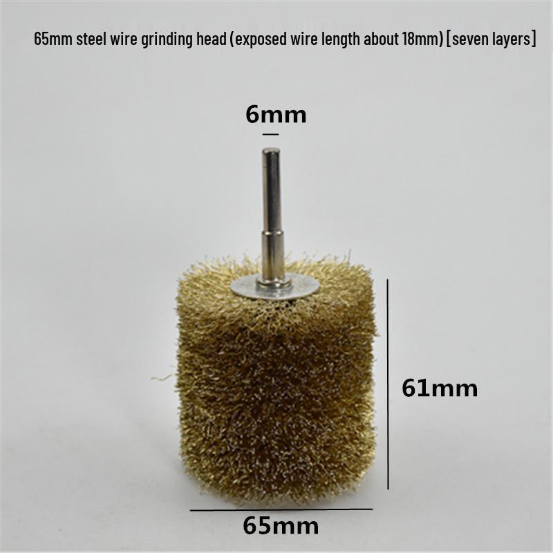 Electric Steel Wire Brush with Handle - Rust Removal, Polishing, and Cleaning.