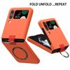 Anti-scratch Magsafe Ring Case for Samsung Galaxy Z Flip 6 5 4 5g Non-slip Holder Wireless Charging Cover for Samsung Z Flip3