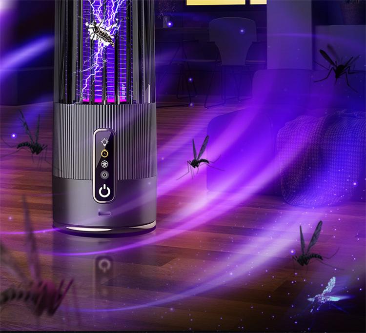 USB Mosquito Killer Lamp: Purple Light Attraction and Electric Shock for Indoor Use