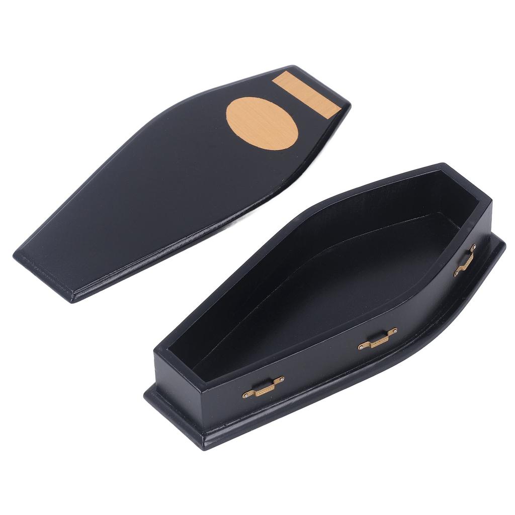 Mini Dollhouse Coffin Environmentally Friendly Birch Whimsical Miniature Vampire Coffin for