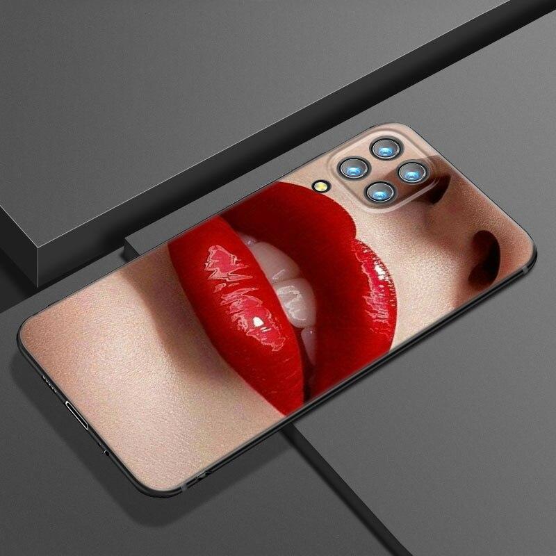 Custodia per telefono Bellezza Labbra Rosse Per Samsung Galaxy A21 A30 A50 A52 S A13 A22 A32 4G A23 A33 A53 A73 5G A12 A31 A51 A70 A71 A72 Cover