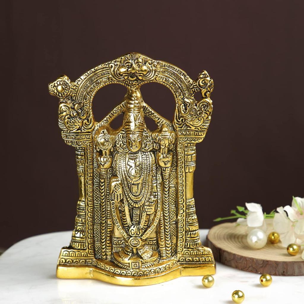 Metal Tirupati Balaji Idol,Golden
