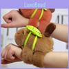 Adorable Cartoon Capybara Plush Toy Wristband For Kids In Brown And Orange Colors
