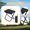 Camping Stool Adults Folding 130 Kg Load Bearing Simple Practical X Shaped Frame Fishing Chair for
