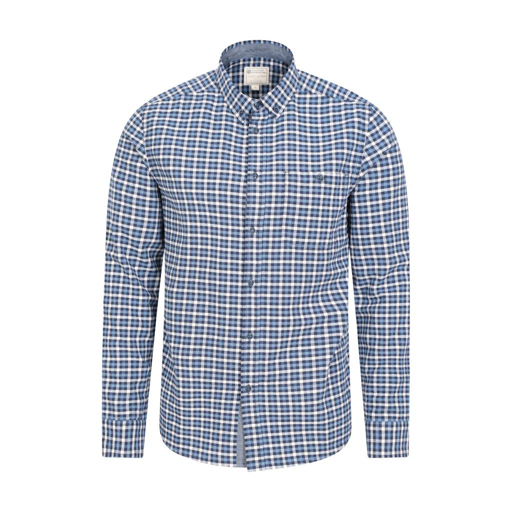 Mountain Warehouse Mens Driftwood Checked Organic Shirt