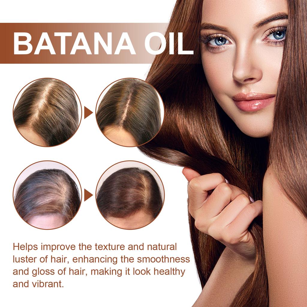Maschera per Capelli 100% Puro Olio Biologico di Batana Trattamento Crescita Nutrire Ridurre la Caduta dei Capelli Anti-Rottura meno