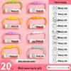 Back-to-School Name Tag Stickers & Lanyard Buckles for Kids' Shoes & Backpacks - Baby Name Circle