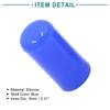 ACROPIX Intake Vacuum Hose Tube End Stopper Silicone Blanking Cap 8mm Blue 5pcs