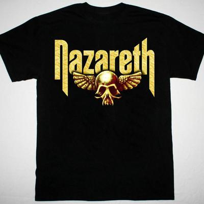 VTG Nazareth Band Men T-shirt Black Short Sleeve All Sizes