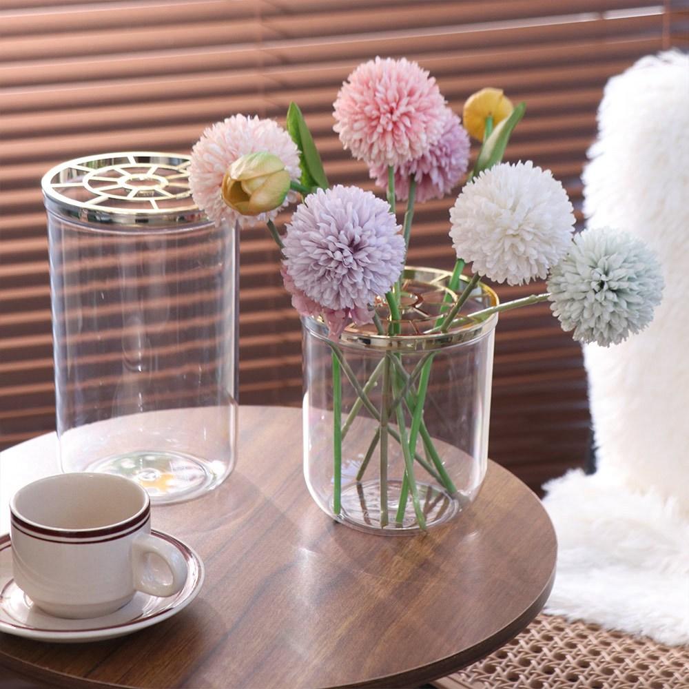 Thickened Hydroponic Flower Vase Creative Clear Cylinder Vase Wedding Centerpieces