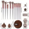 33pcs Fluffy Professional Makeup Brushes High Quality Eye Shadow Brush Makeup Brush Set  For Women