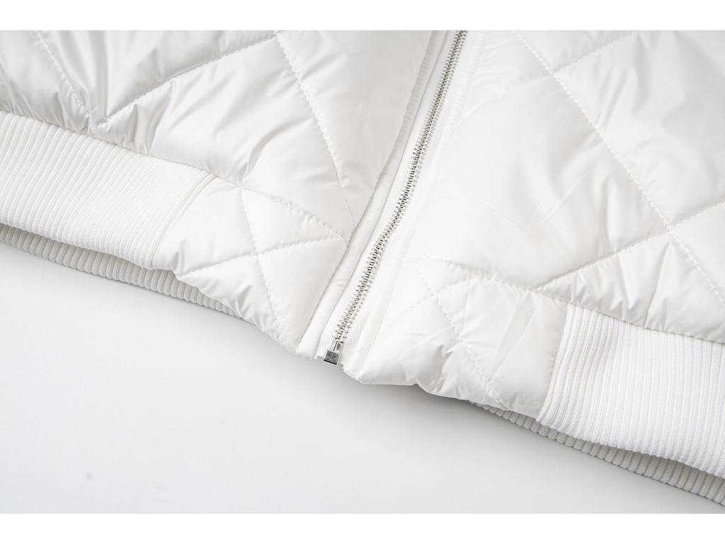 Winter-Diamantmuster Samt-Steppjacke - Corteiz Alcatraz FW25