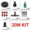 Outdoor Cooling Mist Irrigation System 5-50M with Brass Atomizer Nozzles for Trampoline Patio Summer Heat Relief