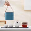 Minimalist Japanese Portable Ceramic Tea Set