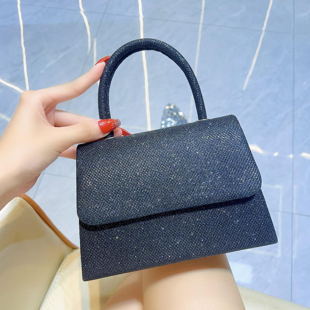 

Элегантная вечерняя сумочка через плечо: Идеально для свадеб, дней рождений и банкетов чёрный