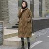 Winter Frauen Verdickt Vintage Mid Lose Unten Baumwolle Langen Mantel Weiße Ente Unten Jacke Frauen Weibliche Mantel Mit Kapuze Puffer Feder Parkas