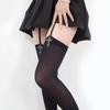 Personality Cross Decoration Women Suspender Socks Solid Color Thin Thigh High Lolita Anime Cosplay Gothic Over Knee Stockings