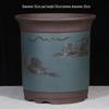 Extra Large Purple Clay Tall Flower Pot 2025 - Cylindrical Ceramic Design