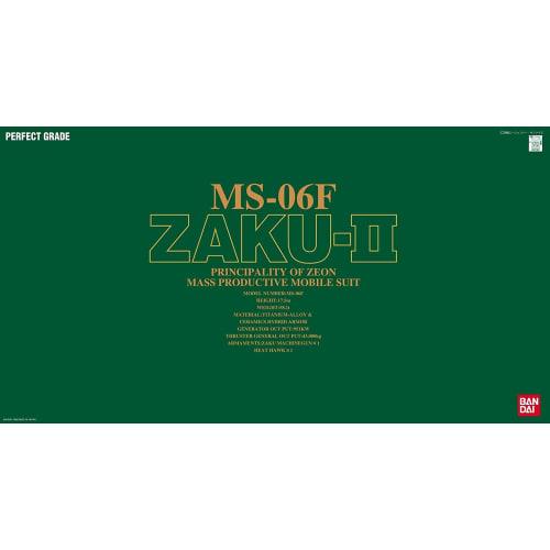 PG Mobile Suit Gundam MS-06F Mass-Produced Zaku II 1/60 Scale Pre-Colored Plastic Model