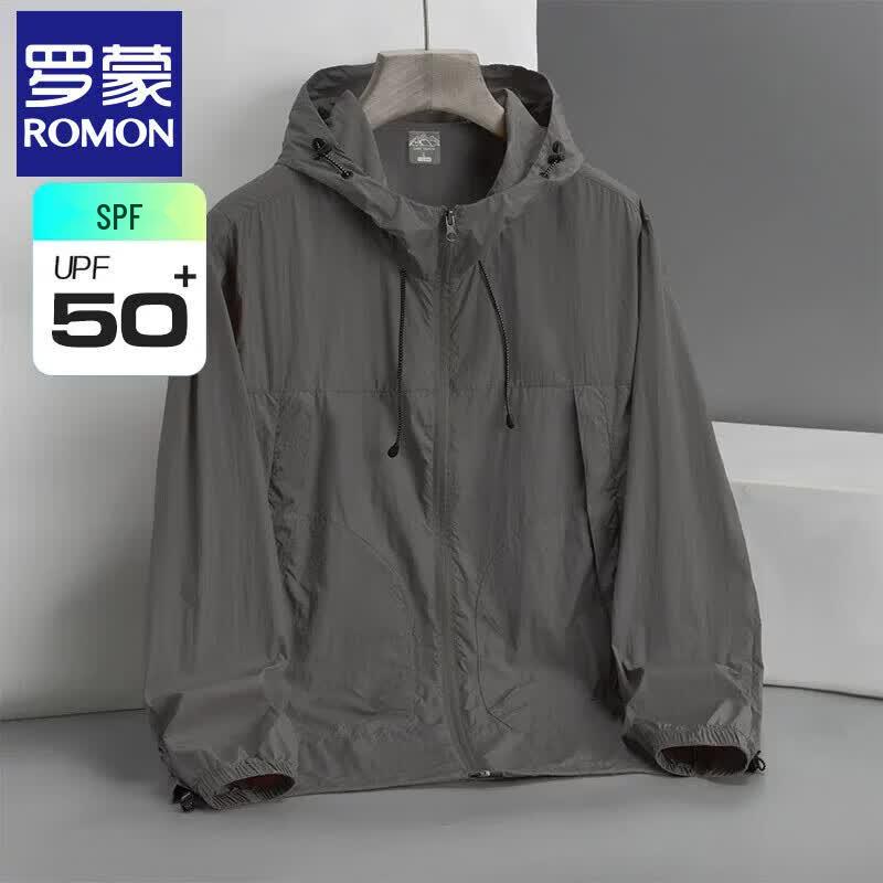 

Luomeng Men s UPF50+ Ice Silk Hooded Sun Protection Jacket XL