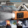 Solar Hand Crank Radio AM/FM/NOAA Hand Crank Radio Battery Powered SOS Alarm Radio 3 Way Charging Survival Radio Power Banks