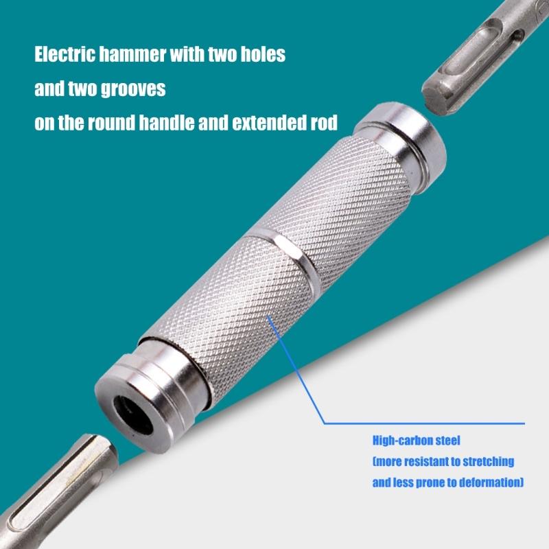 Rapidly change Extension Rod Double Round Shank for Impacts Tool Heavy dutys PLus To Plus Mount Connector Plugs