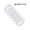 Male 6pcs 1 Set Silicone Penis Lock Cock Ring Bondage Erection Delay Ejaculation Reusable Enlargement Ball Stretcher Sex Toy Men